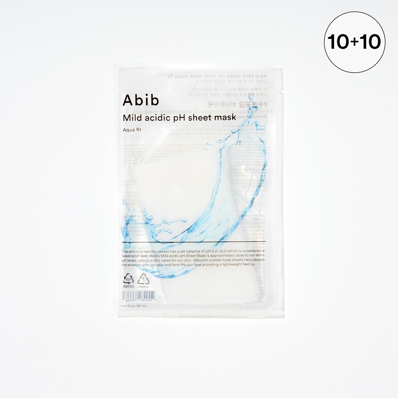 Abib Aqua fit pH Sheet Mask (10 sheets)