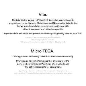Gummy Sheet Mask Vita Sticker(10 sheets)