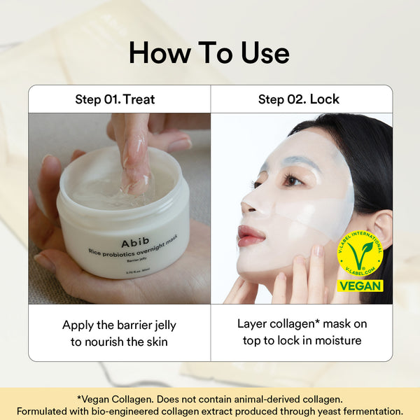 Vegan Collagen gel mask Jericho rose jelly