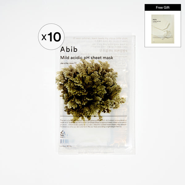 Mild acidic pH sheet mask Jericho rose fit(10 sheets)