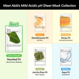 Mild acidic pH sheet mask Glutathiosome fit(10 sheets)