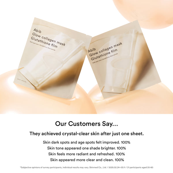 Glow collagen mask Glutathione film