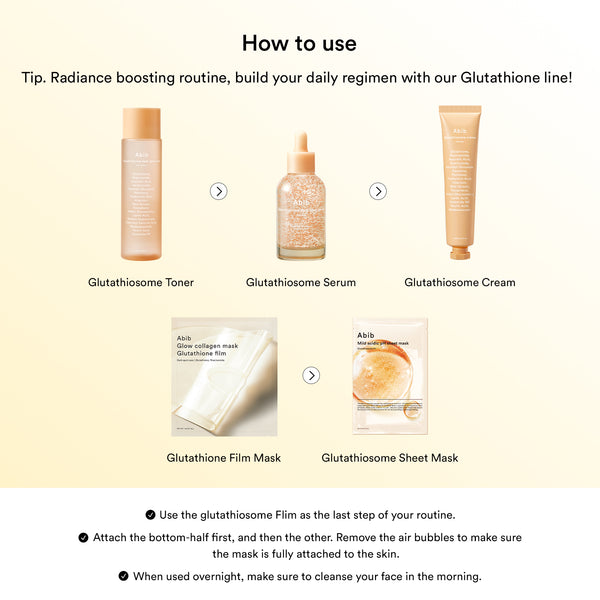 Glow collagen mask Glutathione film