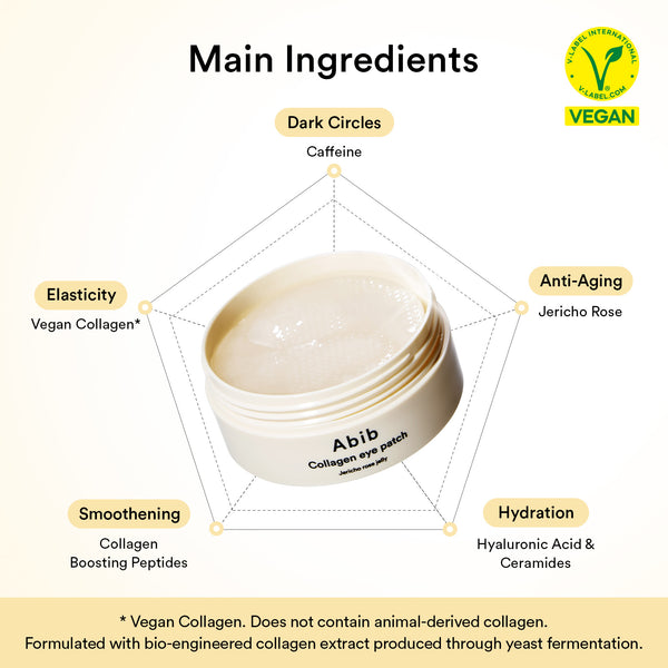 Vegan Collagen eye patch Jericho rose jelly