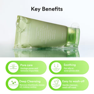 Pore clay pack cleanser Heartleaf charcoal foam