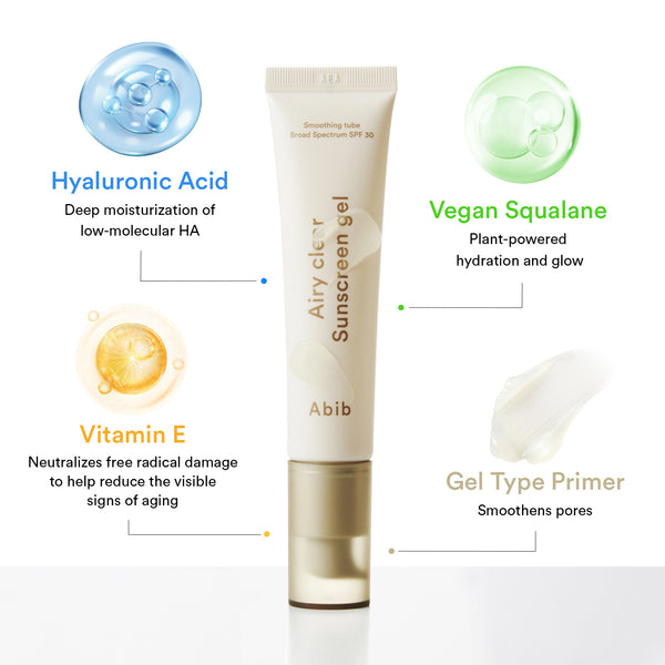 Airy clear sunscreen gel Smoothing tube