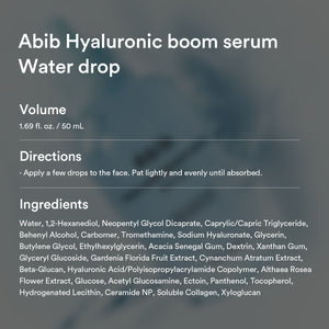 Hyaluronic boom serum Water drop